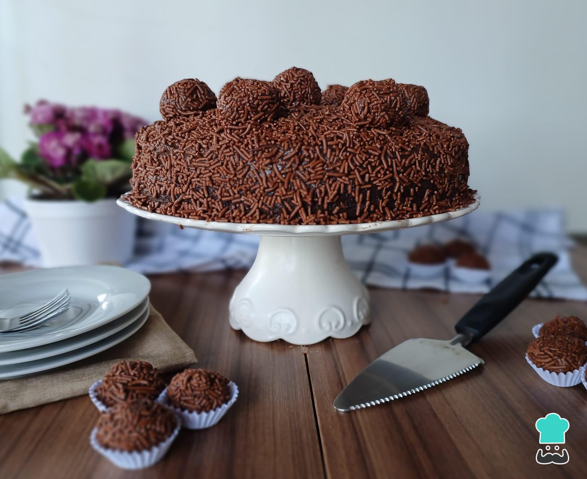 Tarta brigadeiro - Receta FÁCIL