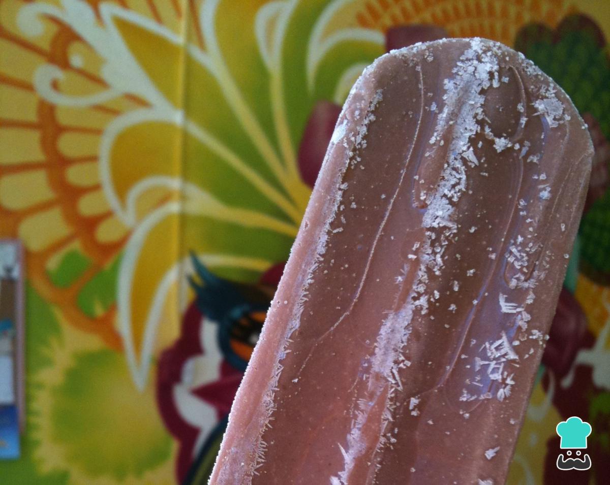 Receta de Paletas de hielo de chocolate