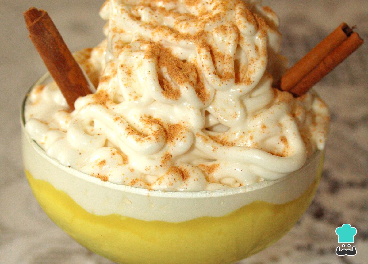 Receta de Natillas de huevo con merengue