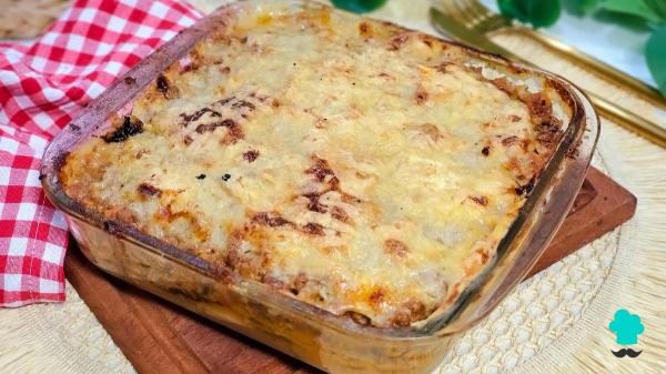 Receta de Musaka de berenjenas, jamón york y queso: el plato al horno más cremoso y fácil - Paso 12