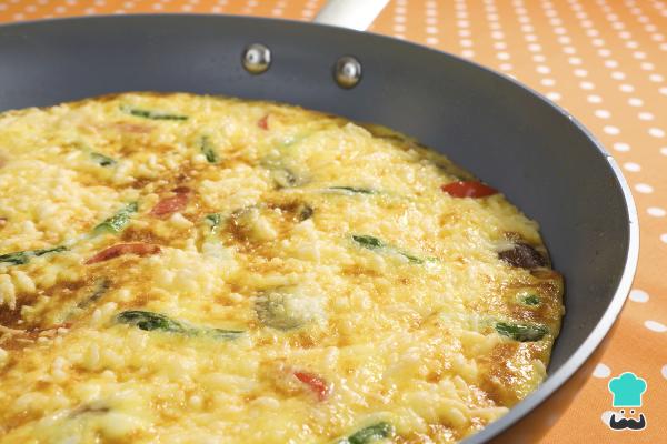Receta de Tortilla de verduras sin patatas