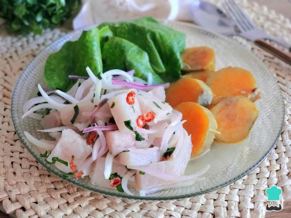 Receta de Ceviche de lenguado
