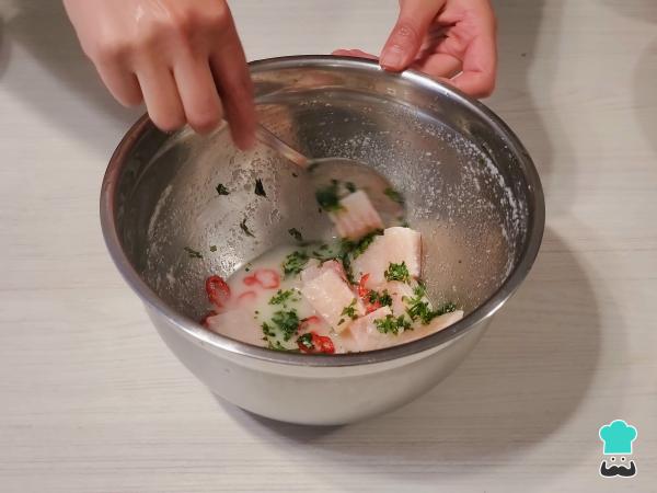 Receta de Ceviche de lenguado - Paso 6