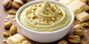 Receta de Crema de pistacho y chocolate blanco