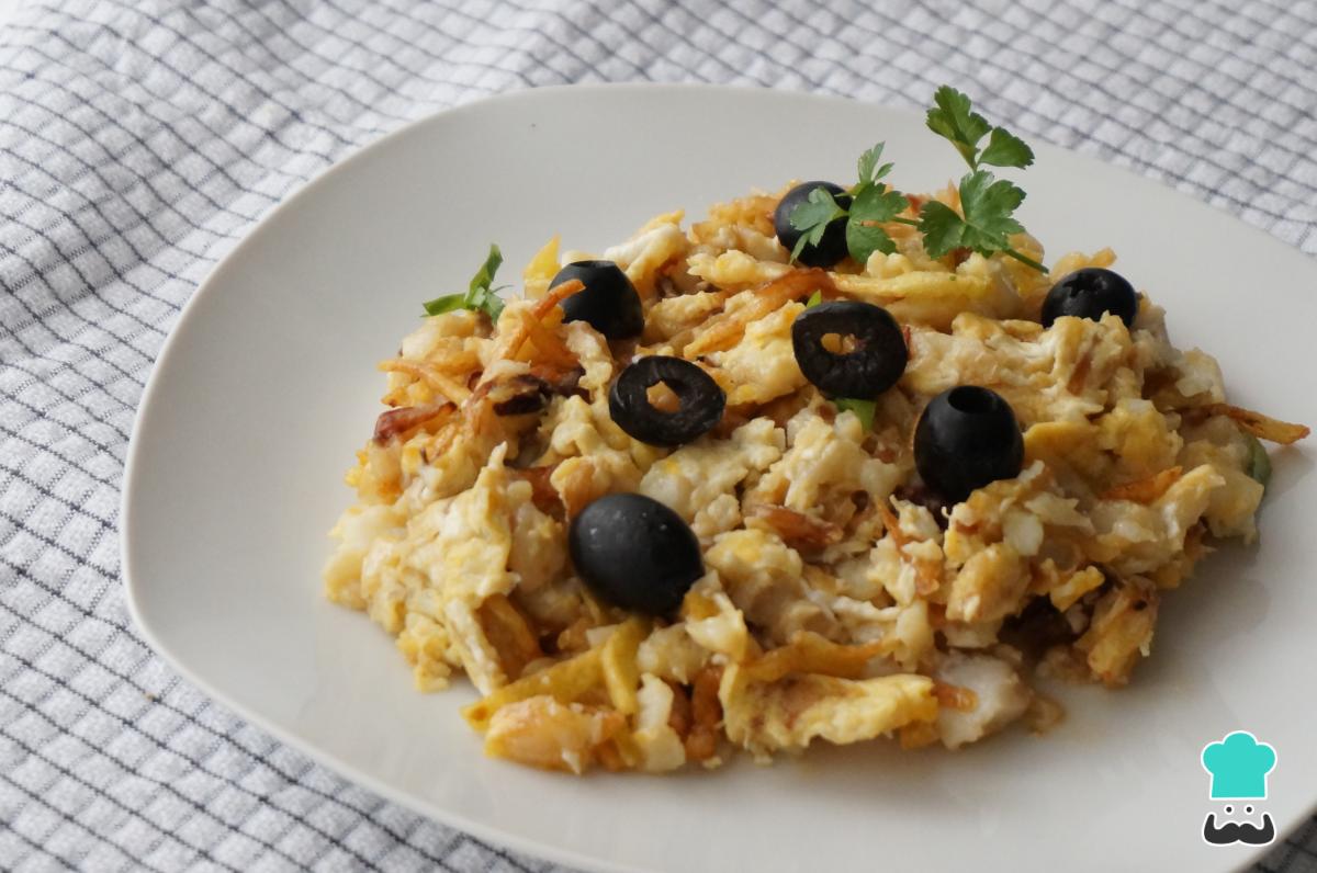 Receta de Bacalao dorado (bacalhau à brás)