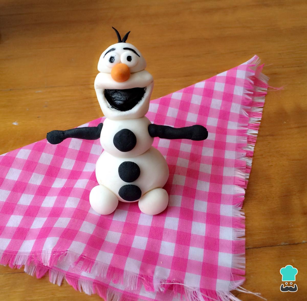 Receta de Figuras de fondant: Olaf Frozen