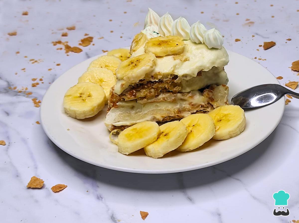 Receta de Torta pompadour de plátano
