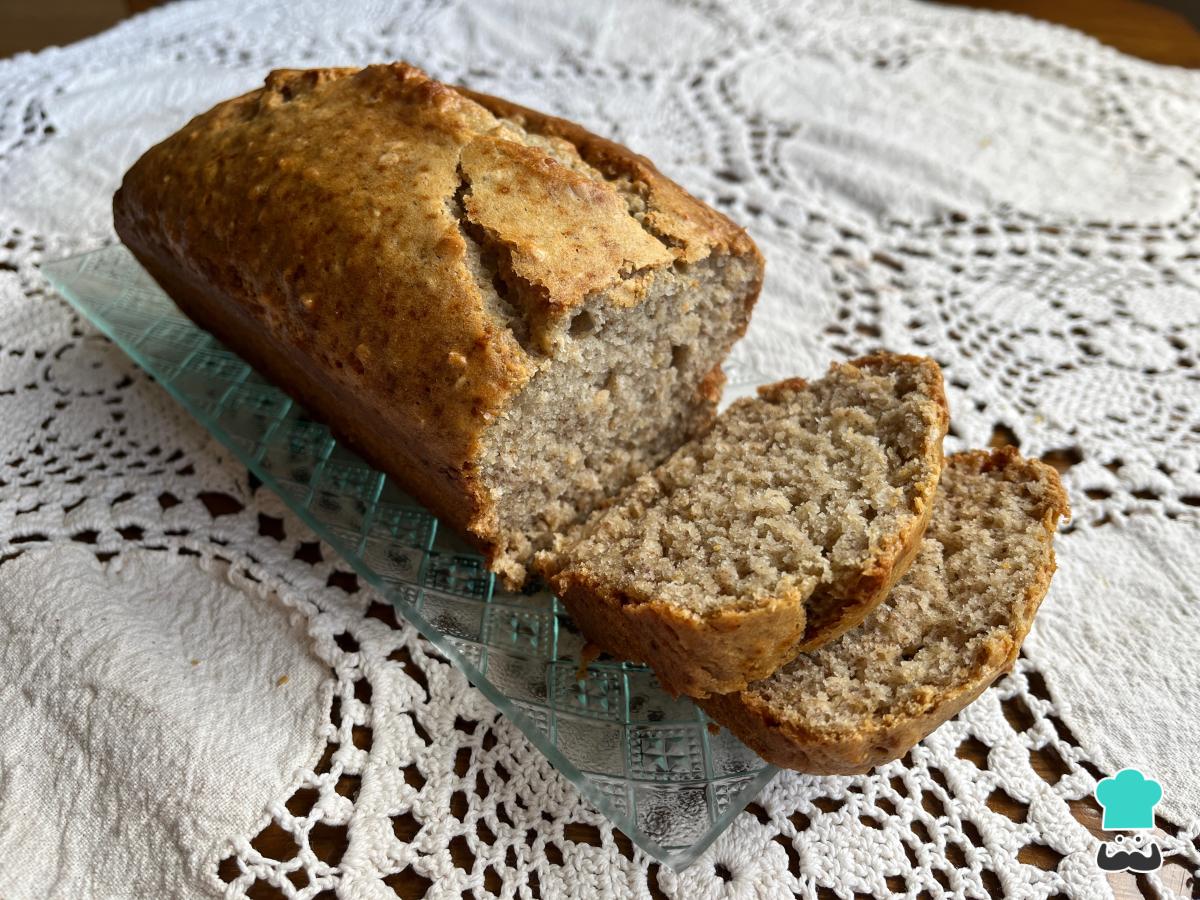 Receta de Bizcocho de plátano y avena