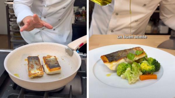Jordi Cruz, chef: “Para hacer un buen pescado a la plancha, seca muy bien la piel y no lo muevas hasta que esté dorada” - Ingredientes y paso a paso del pescado a la plancha de Jordi Cruz