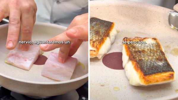Jordi Cruz, chef: “Para hacer un buen pescado a la plancha, seca muy bien la piel y no lo muevas hasta que esté dorada” - Sartén caliente y no mover el pescado demasiado pronto