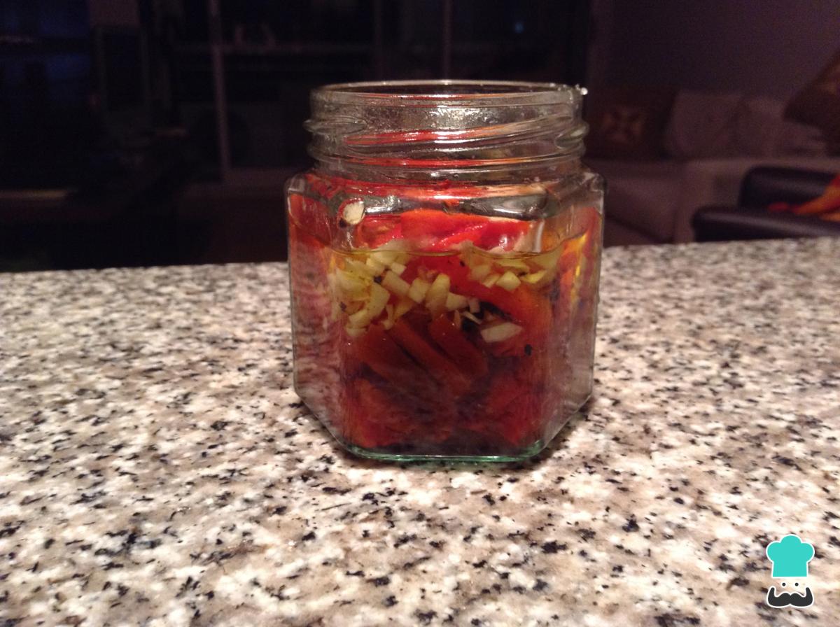 Receta de Morrón ahumado.