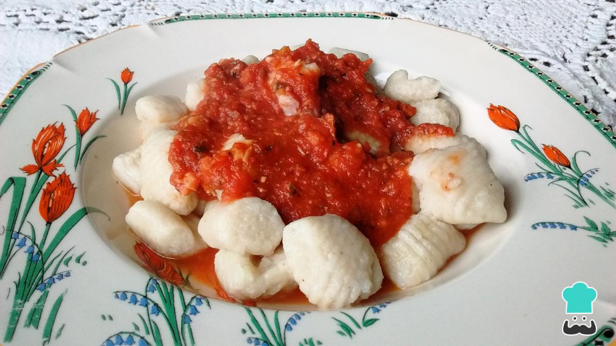 Receta de Ñoquis de papa sin huevo