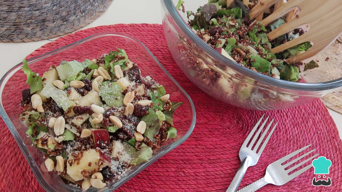 Receta de Ensalada de quinoa roja