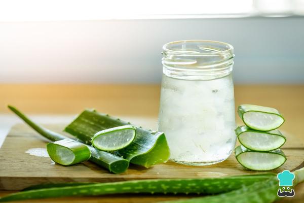 Jugos para el mal aliento estomacal - Jugo de aloe vera y pepino