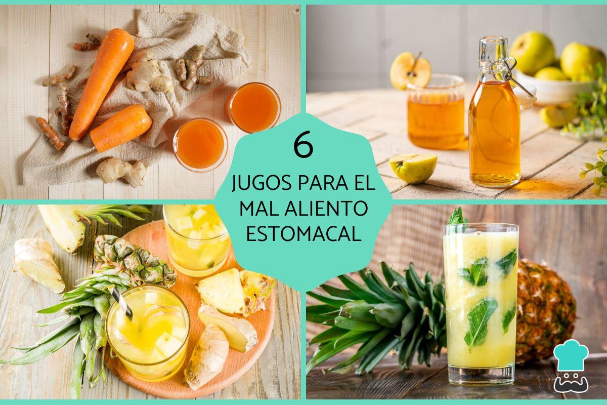 Jugos para el mal aliento estomacal