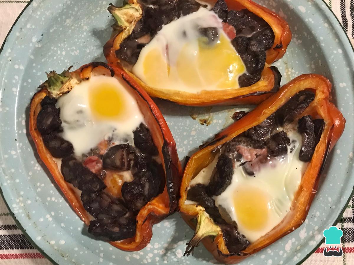 Receta de Pimientos rellenos con huevo