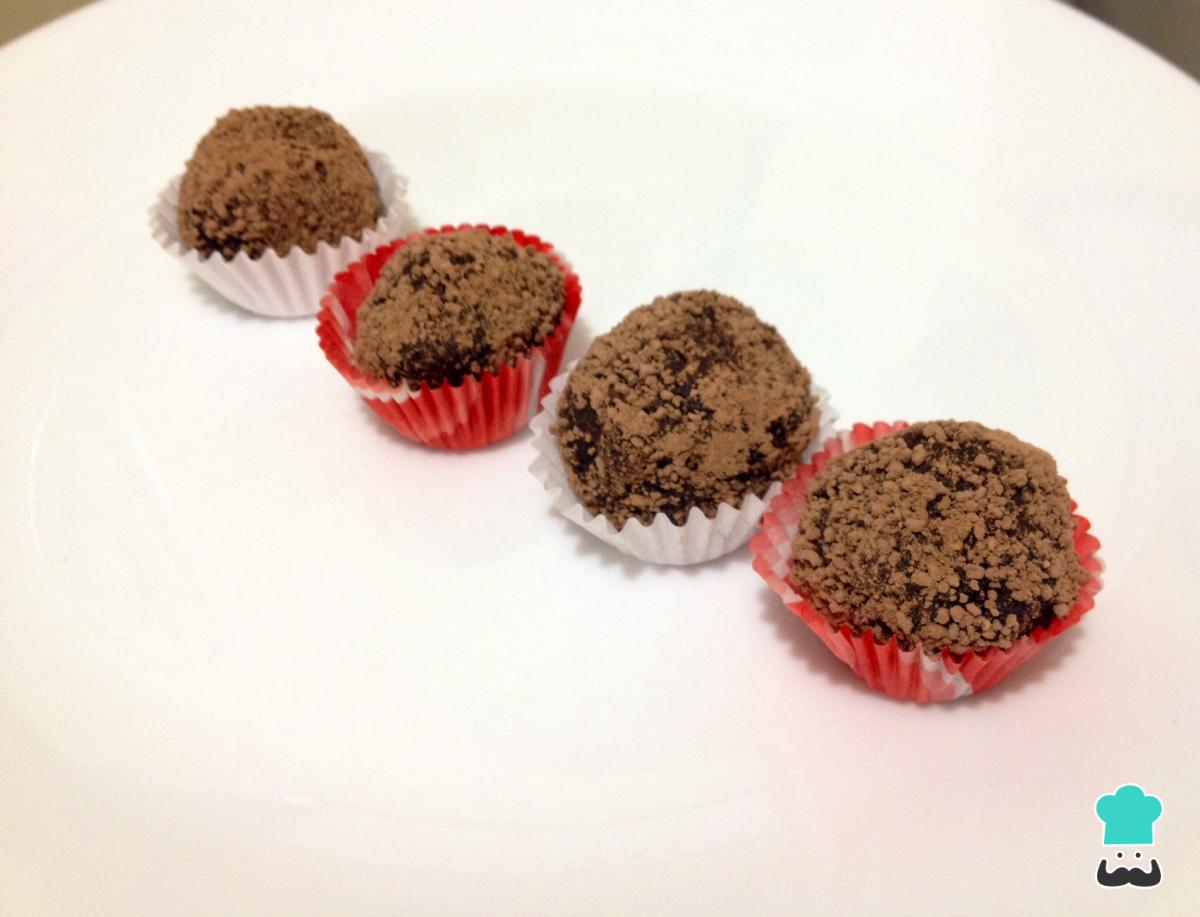 Receta de Trufas de chocolate y maní