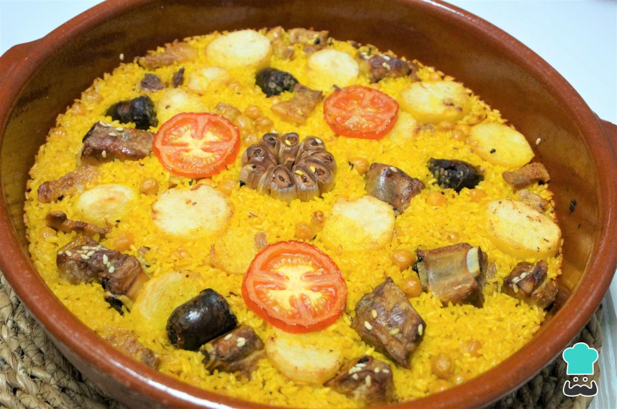 Receta de Arroz al horno valenciano