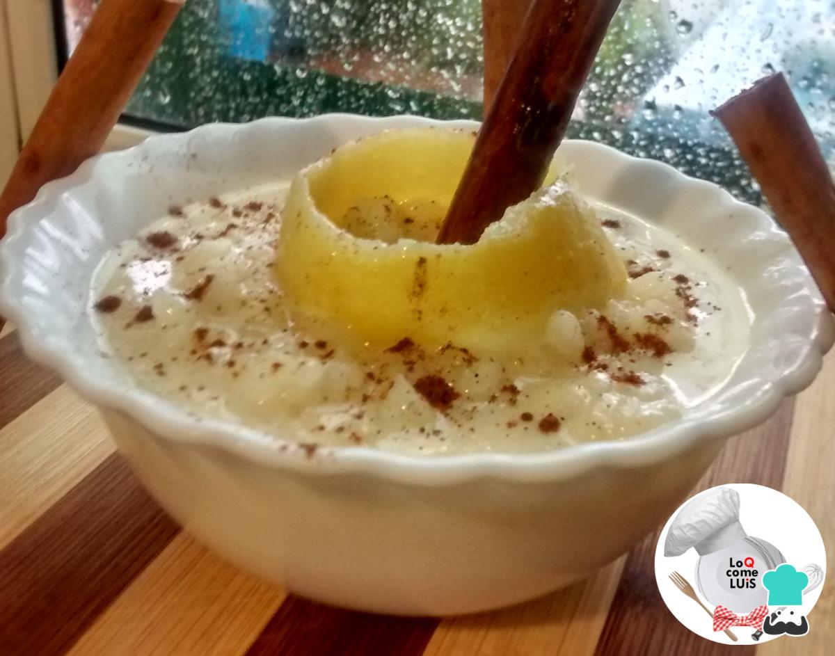 Receta de Arroz con leche, canela y limón