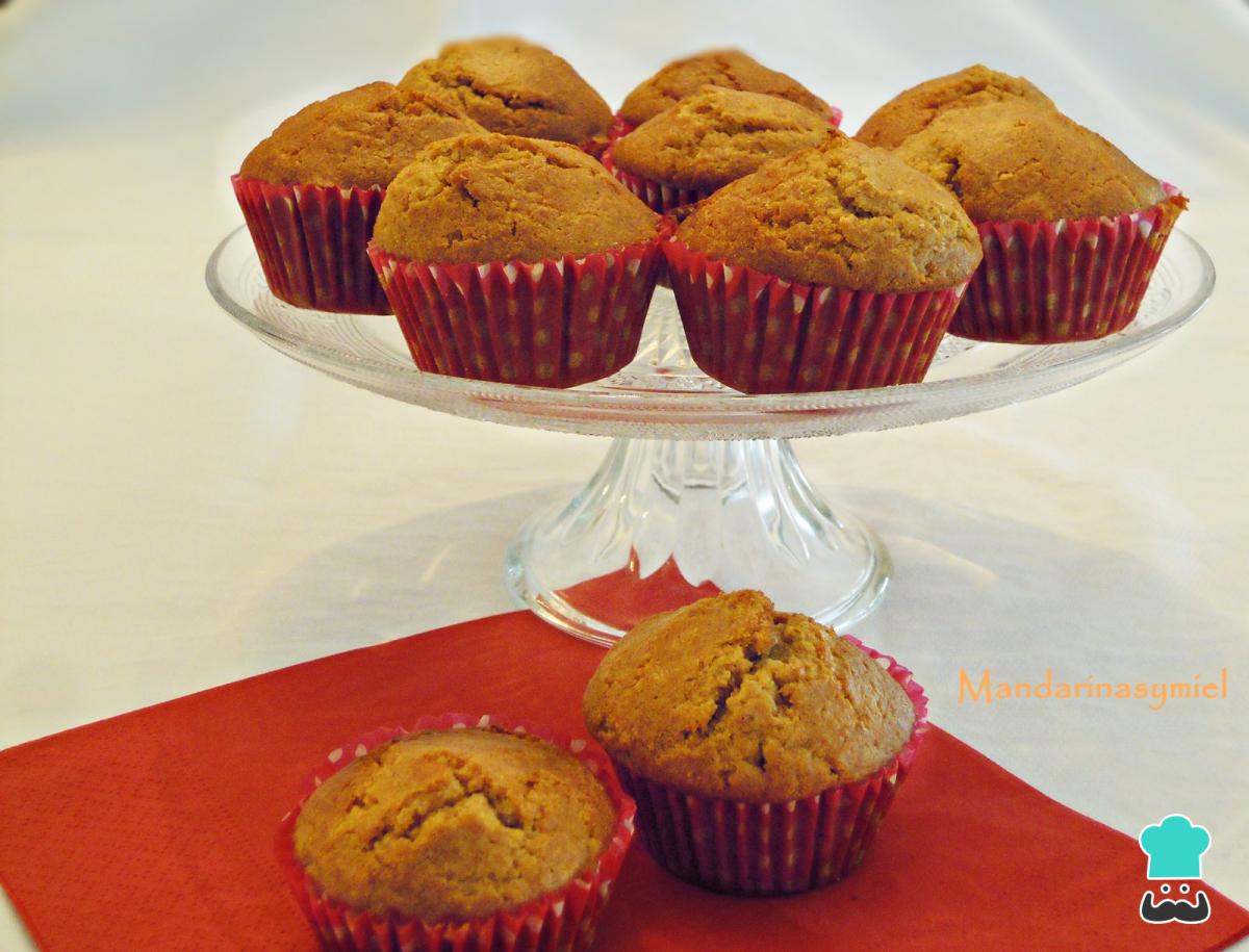 Receta de Muffins con harina de centeno y canela sin azúcar