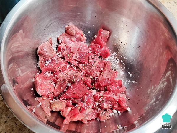 Receta de Tacos de alambre - Paso 1