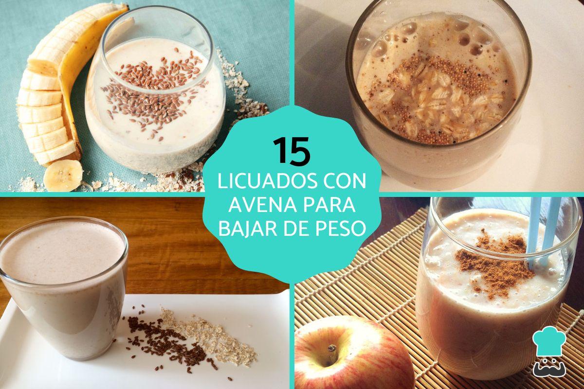 Licuados con avena para bajar de peso