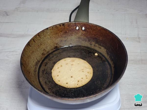 Receta de Panqueques de avena y banana sin huevo - Paso 5