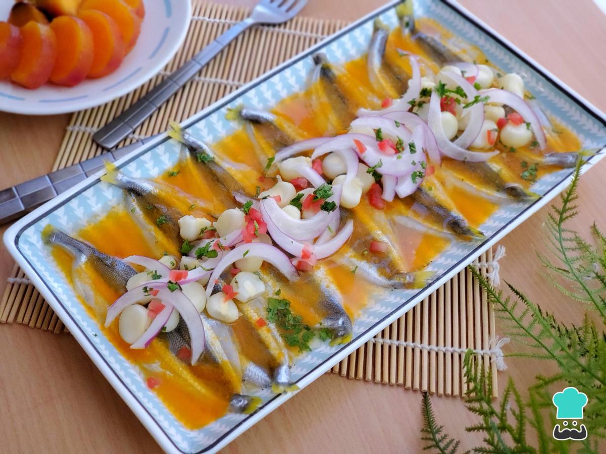 Receta de Tiradito de pejerrey