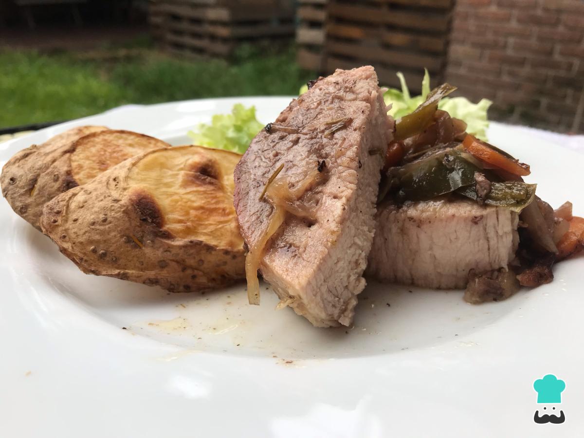 Receta de Cuete de res al horno