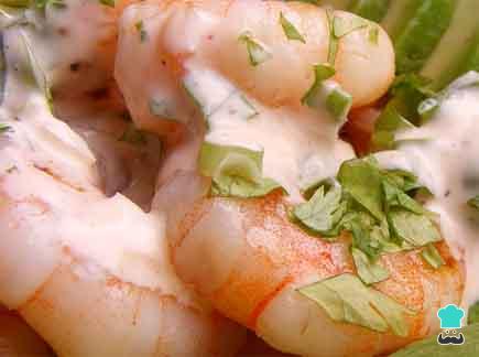 Receta de Coctel de gambas picantes