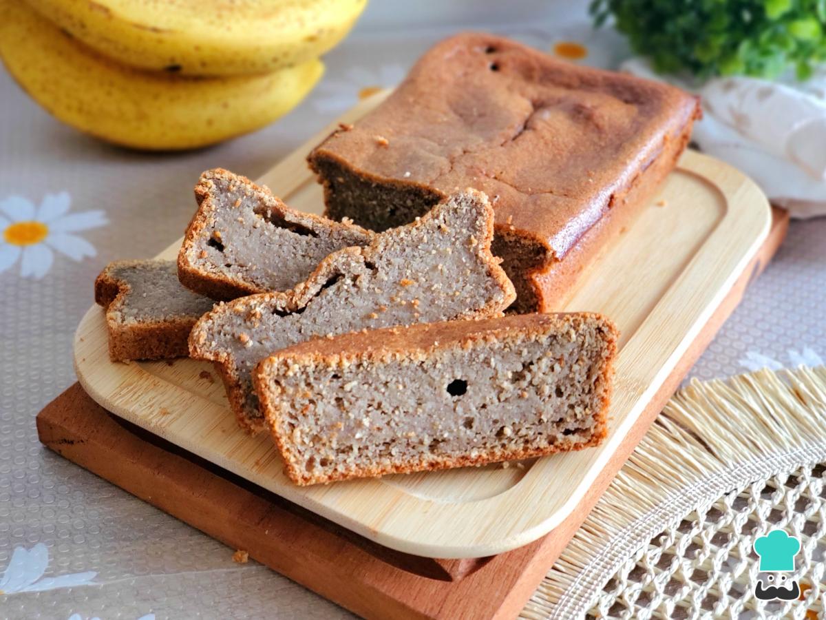 Receta de Bizcocho de avena, plátano y yogur