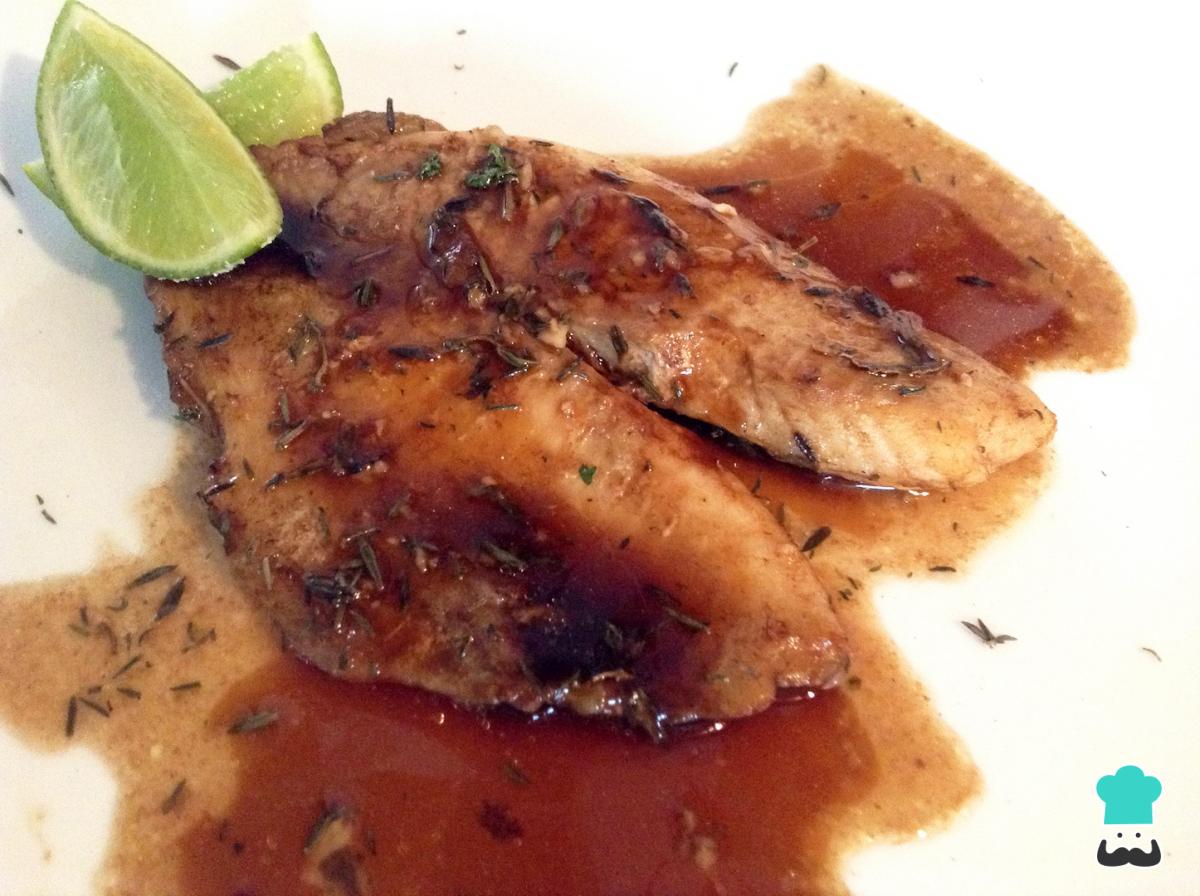 Receta de Mero al horno con limón y tomillo