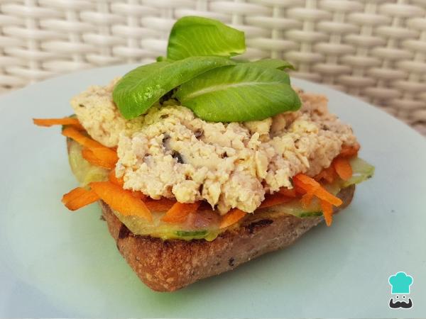 Receta de Paté de atún vegano