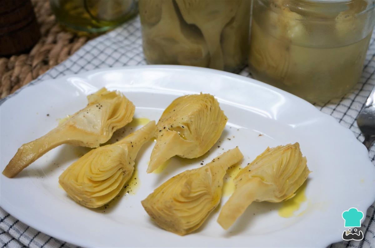 Receta de Alcachofas en conserva