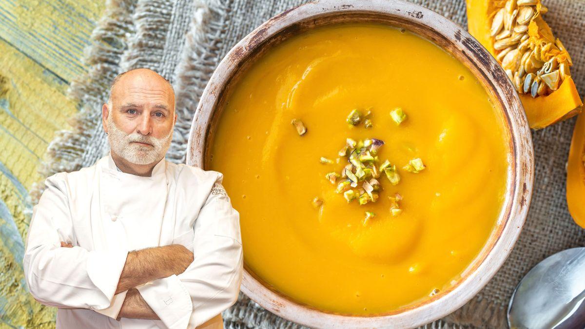 José Andrés, chef: “Para que la crema de calabaza quede cremosa, no uses nata, mejor emulsiona las verduras con aceite de oliva”