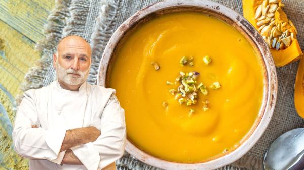José Andrés, chef: “Para que la crema de calabaza quede cremosa, no uses nata, mejor emulsiona las verduras con aceite de oliva”