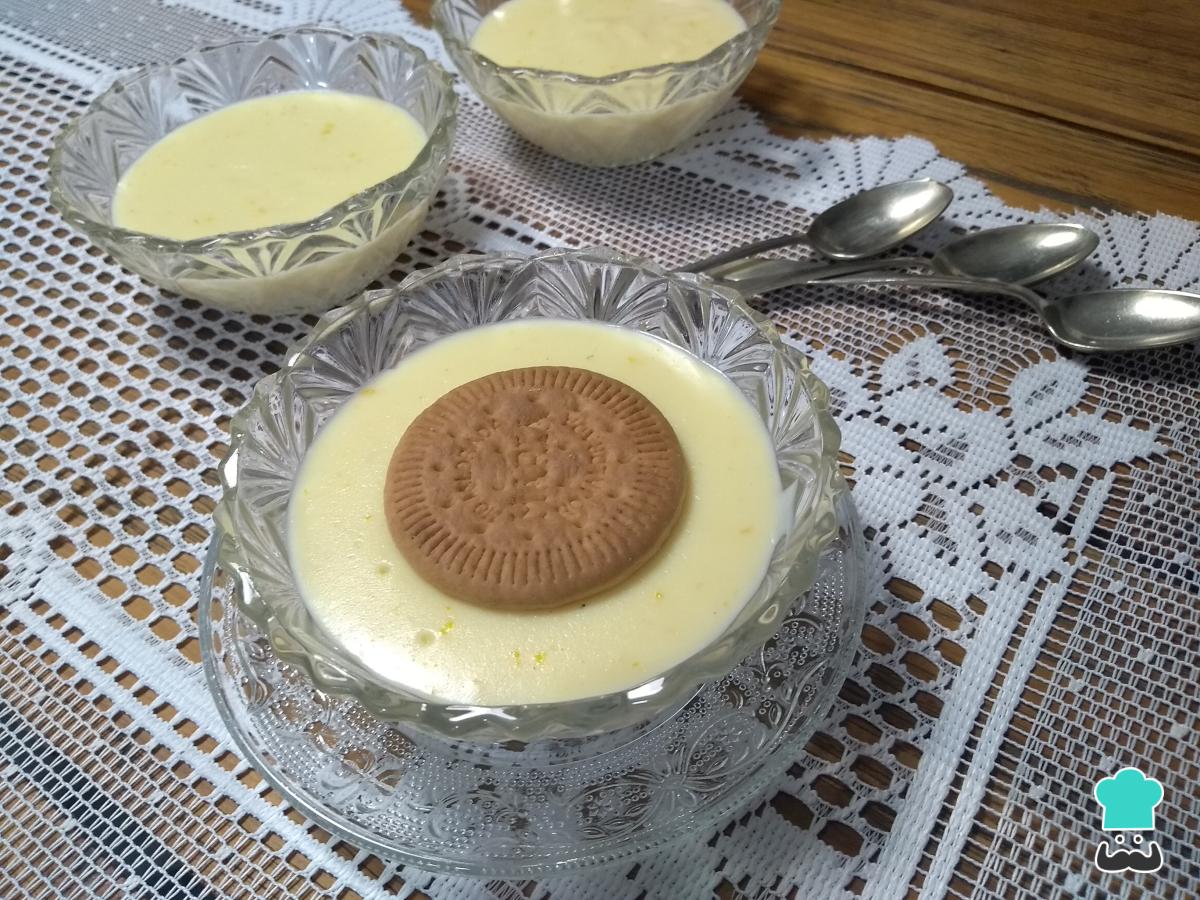 Receta de Natillas de chocolate blanco