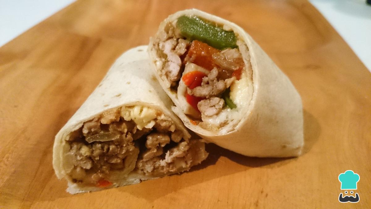 Receta de Burritos mexicanos de carne picada