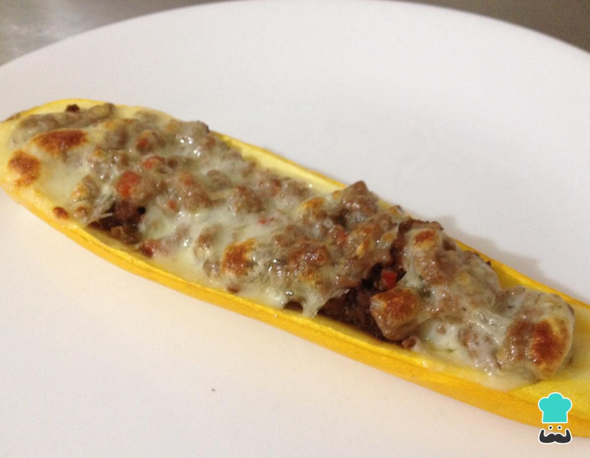 Receta de Calabacín relleno de carne molida