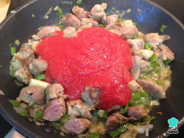 Receta de Carne con tomate - Paso 5