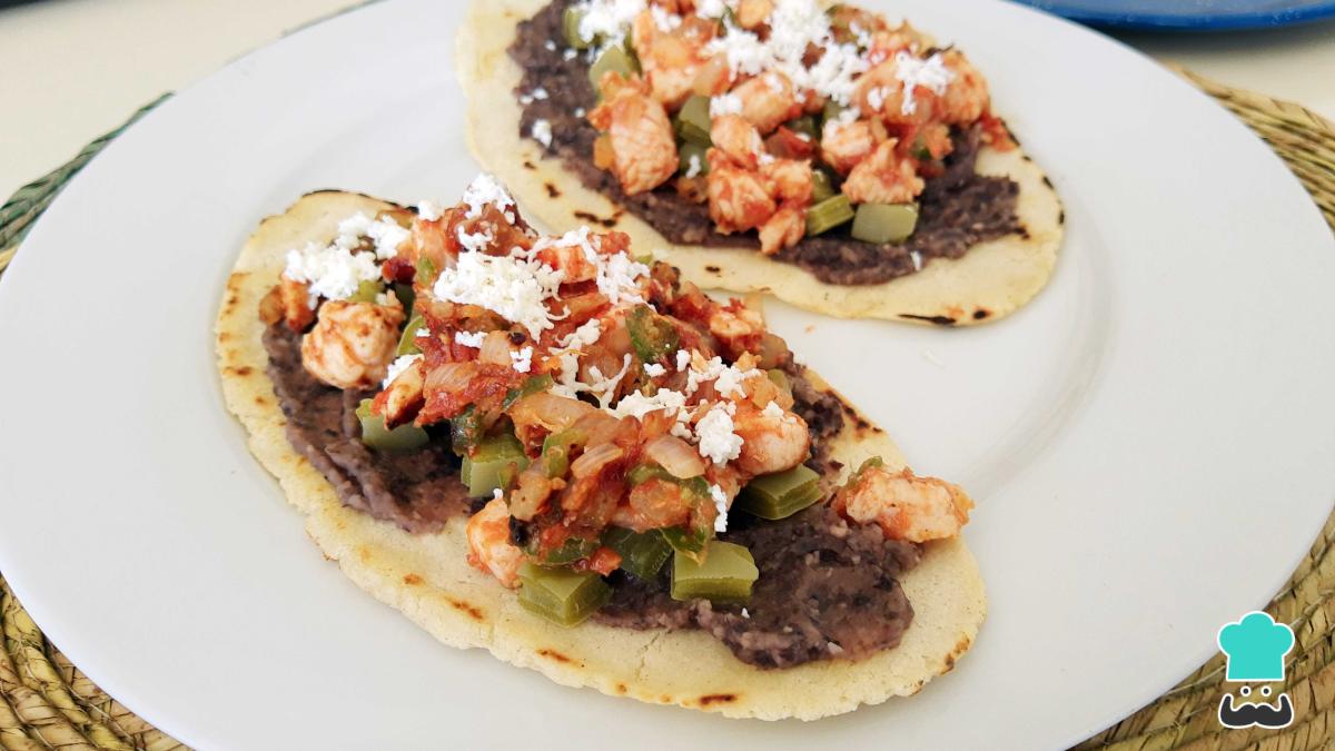 Receta de Huaraches de pollo