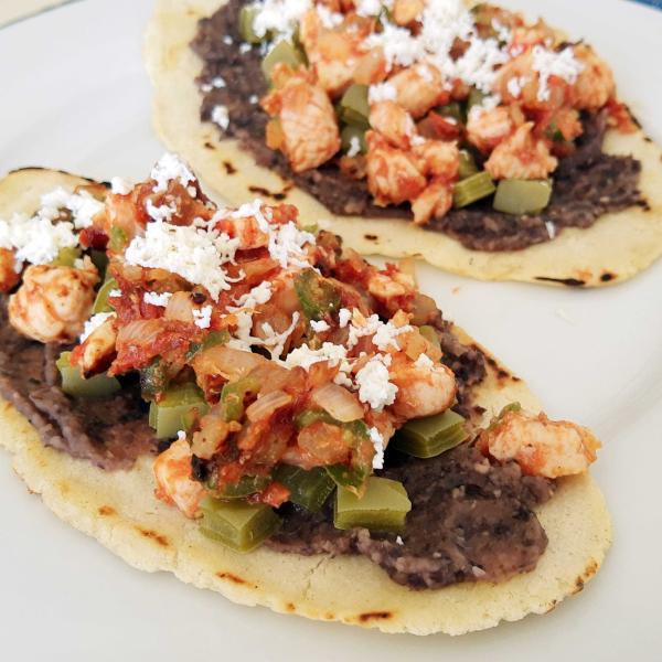 Receta de Huaraches de pollo