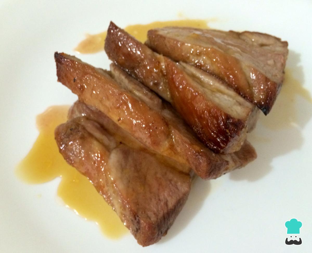 Receta de Lomo de cerdo acaramelado al horno