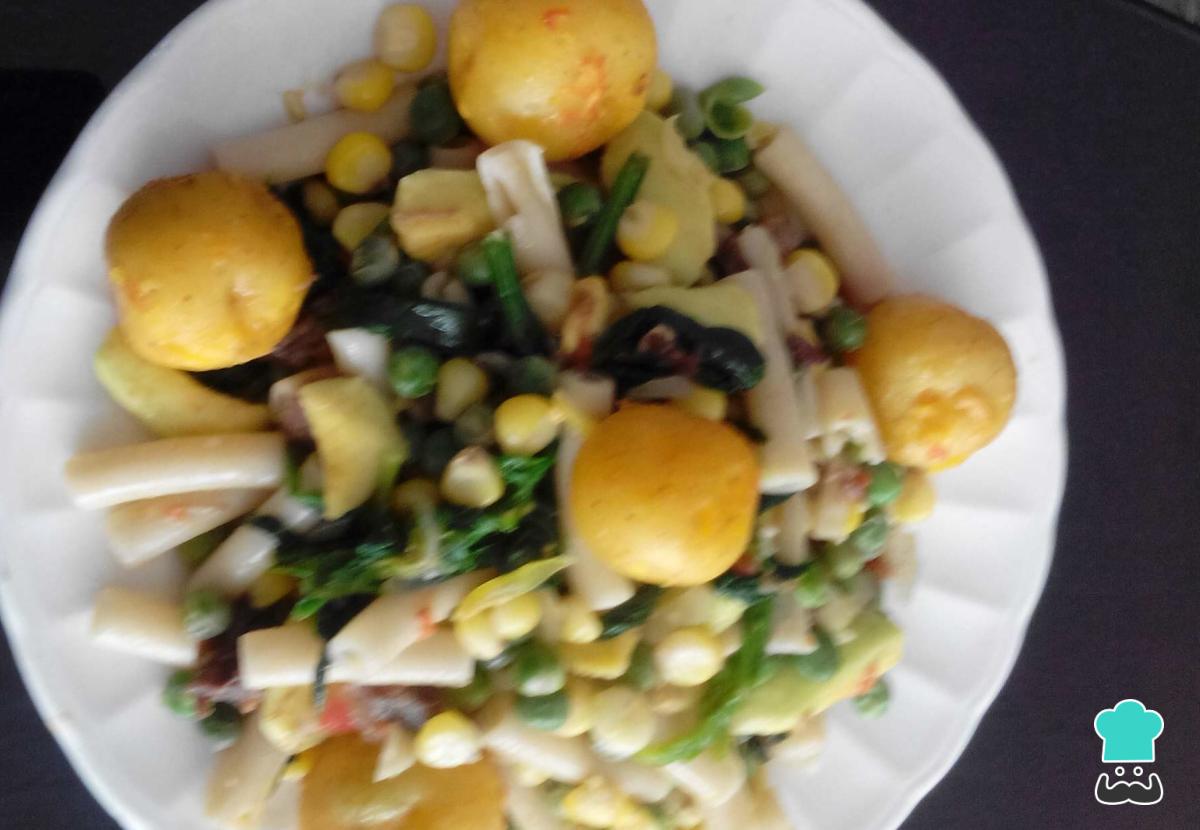 Receta de Pasta con mazorca