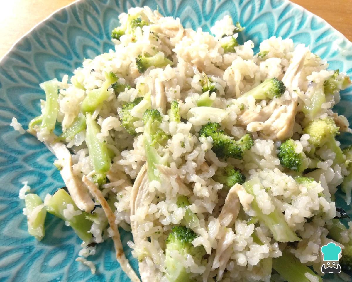 Receta de Arroz con brócoli y pollo