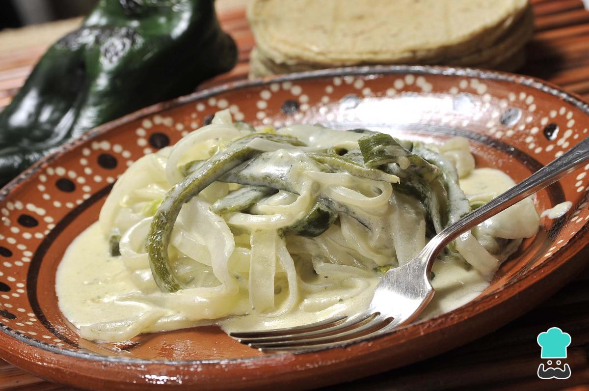 Receta de Espaguetti con rajas