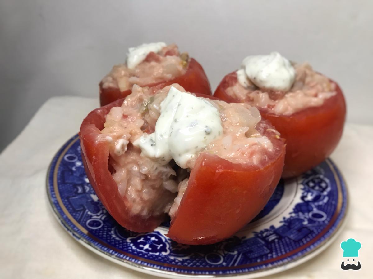 Receta de Tomates rellenos griegos