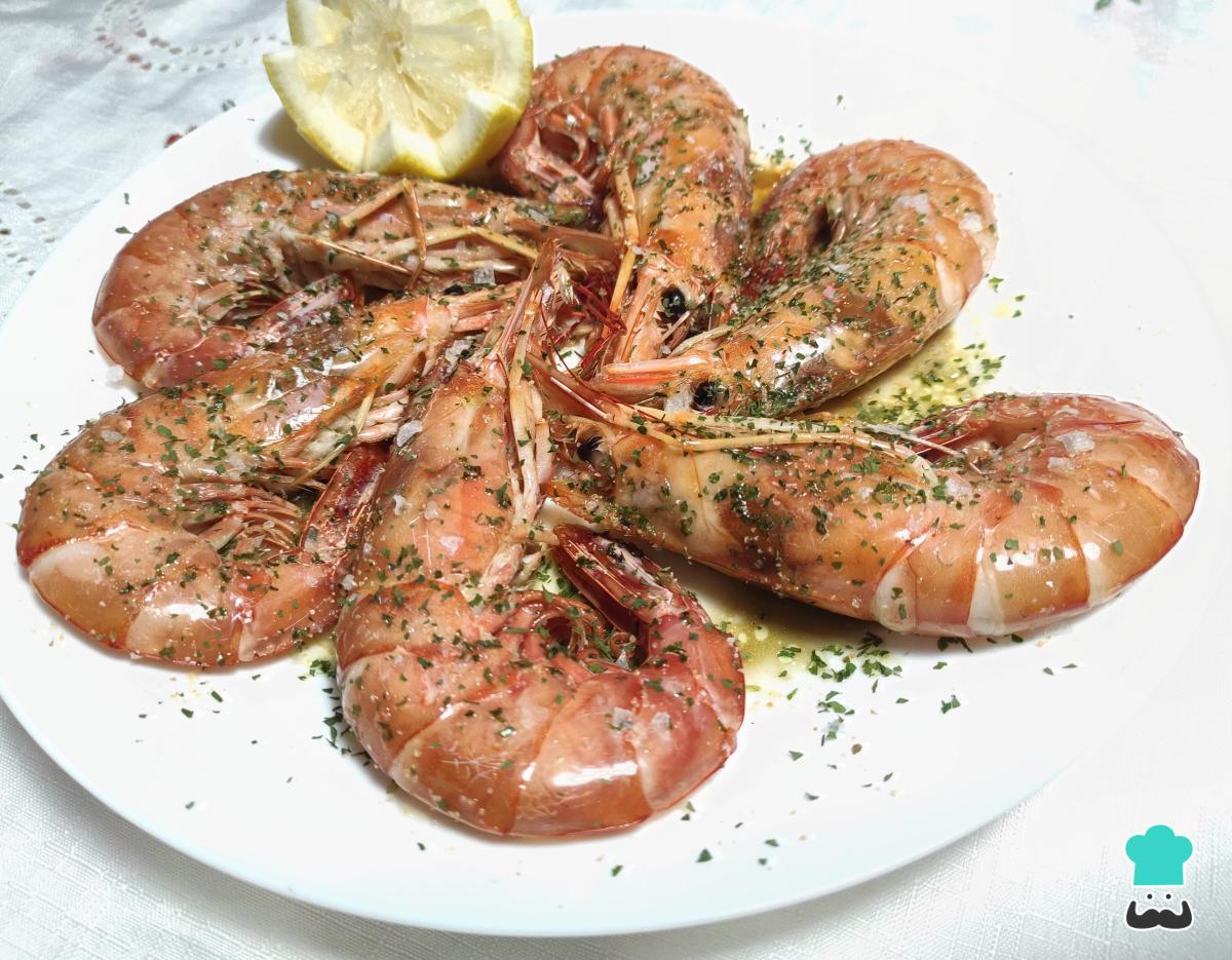 Receta de Gambones al microondas