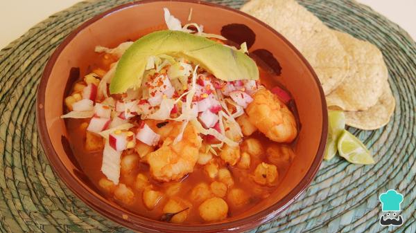 Receta de Pozole de camarón