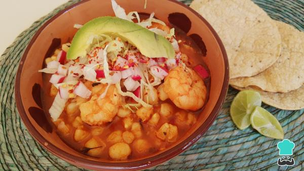 Receta de Pozole de camarón - Paso 8